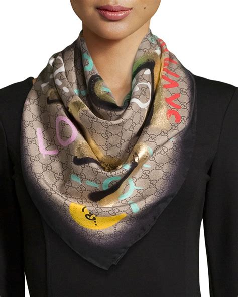 cheap gucci silk scarf|gucci silk scarf sale.